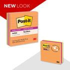 Post-it Super Sticky Notes - 4" x 4" - Energy Boost Collection - Lined - 270 sheets - 3 Pack-Post-it Super Sticky Notes stick and re-stick so your thoughts get noticed