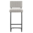 Modway Parity Boucle Counter Stools - Black Taupe - Set of 2-8