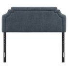 Modway Magnolia Upholstered Fabric King Size Headboard - Slate Blue-Adjustable Mounting Positions