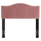 Modway Brielle Channel Tufted Performance Velvet King/California King Headboard - Dusty Rose-Assembly Required