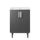 Modway Augusta 24" Bathroom Vanity - Grey/White-Assembly Required