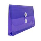 JAM Paper #10 Plastic Envelopes with Button and String Tie Closure, 5.25 x 10, Purple Poly, 24 Pack (921B1pug)-24 per pack