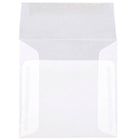 JAM Paper Square Translucent Vellum Invitation Envelopes - 5" x 5" - Clear - 25 Pack (31032)-Size: 7 x 7 inches