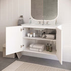 Modway Bryn 36" Wall-Mount Bathroom Vanity - White-Wall-Mount Design