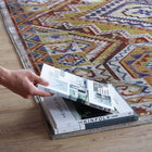 Modway Florita Distressed Southwestern Aztec Area Rug - 8 ft W x 10 ft L - Multicolored-100% Soft cross-woven polyester