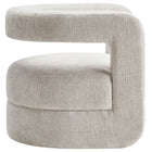 Modway Jaylin Upholstered Chenille Accent Chair - Dove Grey-Sinuous Spring Support