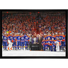 Edmonton Oilers Conference Final Trophy - Framed Canvas - 31" x 22"-Premium canvas print with gallery-wrapped edges