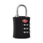 Bugatti 2-Piece TSA Dial Lock Set - Durable ABS - Black-TSA Approved for Hassle-Free and Damage-Free Luggage Inspections