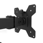 Kanto Dual Monitor Desktop Mount - Cable Management Clips - Black-Height adjustable between 5.1" (13 cm) and 16.7" (42.5 cm)