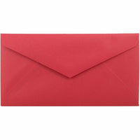 JAM Paper Monarch Envelopes, 3.88 x 7.5, Brite Hue Red Recycled, 1000 Pack (151014B)-Christmas red