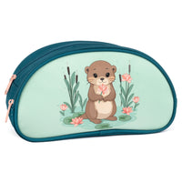 Louis Garneau Half Moon Pencil Case with 2 Compartments - Otter-Pencil case