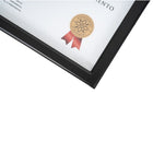 St. James Document/Certificate Frame - For 8.5" x 11" Letter Size Documents - Black-Can be displayed vertically or horizontally
