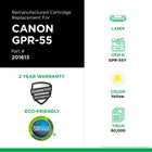 CIG Canon GPR-55Y Remanufactured Toner Cartridge - Standard Yield - Yellow-Page Yield: 60000