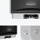 Kimberly-Clark Professional ICON Automatic Soap and Sanitizer Dispenser - with Black Mosaic Design Faceplate-Easy servicing with a choice of keyed or push button lock that can be positioned on either side of the dispenser
