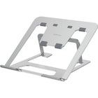 Fellowes Alumia Portable Laptop Stand - Silver-Lightweight design, folds flat for easy storage or when on the move, perfect for hybrid working