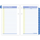 AT-A-GLANCE 2026 QuickNotes Daily Desk Calendar Refill 2-Pages/Day - 6" H x 3-1/2" W - English-One tab per month to allow for easy referencing of dates, easy snap-in feature