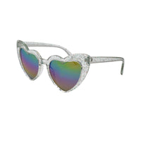 Gry Mattr 3+ Kids Sunglasses - Plastic - Heart Glitter Chloe-Provides 100% UVA & UVB Protection