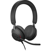 Jabra Evolve2 40 SE Mono USB-C Wired On-Ear Headset with Extension Cable - Unified-Noise Isolation with Angled Earcup