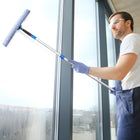 Gritt Commercial Pro Window Washing Cleaning Kit - 14" Squeegee - 14" Washer - 6' Telescopic Pole - 3 Gallon Bucket - 2 Pack-Blade Length: 14 Inches