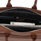 Bugatti Wellington Briefcase for Laptops up to 15.6" - Cognac-Adjustable, removable crossbody strap