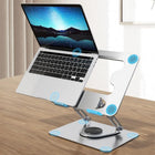 ShoppingAll Laptop Stand with 360° Rotating Base for up to 17.3" Devices - Silver - 5 Pack-Wide Device Compatibility – Fits laptops and tablets from 11” to 17.3”.