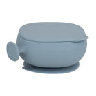 b.box Silicone Bowl + Lid - Ocean-Strong non-slip silicone suction base that lasts – pull tab to release