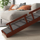 PawHut 60" L Wooden Large Dog Ramp - Brown-Colour: Brown and Grey 
