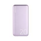 LOGiiX Piston Power 20000 mAh Aluminium Power Bank - Lavender-Features a 20W USB Type-C port with USB Power Delivery for fast charging