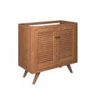 Modway Birdie 36" Teak Wood Bathroom Vanity Cabinet - Natural-Assembly Required