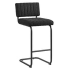 Modway Parity Boucle Counter Stools - Black Black - Set of 2-Mid-Century Modern Counter Stools