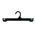 Eddie's 12" Bottom Hangers With Push Clips and Plastic Hook - Black - 200 Pack-Bottom Hanger With Push Clips and Plastic Hook