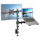 ShoppingAll Fully Adjustable Dual Monitor and Laptop Mount Stand-Hold one 15"-32" monitor and one 12"-17" laptop up to 17.6lb/8kg