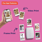 Fujifilm Instax Mini Link 3 Smartphone Printer - Clay White-Add text, frames, filters, and stickers to your Smartphone images prior to printing