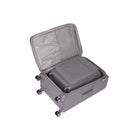 Bugatti Amsterdam 2-Piece Softside Luggage Set - Grey-Built-in AirTagTM Holder to keep track of your luggage