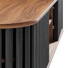 Modway Fortitude 63" Wall-Mounted TV Stand - Walnut Black-9