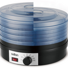 Salton Food Dehydrator - Black- BONUS! Includes 1 fruit roll-up tray and 1 herb tray 