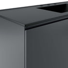 Modway Bryn 48" Wall-Mount Bathroom Vanity - Grey/Black-Assembly Required