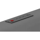 Rocelco 38" Electric Adjustable Desk with AC/USB and Anti-Fatigue Mat - Black-10.5" wide slot holds tablet or phone