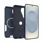 OtterBox Commuter Cell Phone Case with Magnets for Galaxy S26+ - Blue Sentiment-Raised edges protect camera and screen