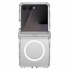 ITSKINS Hybrid_R Hinge Clear with Magnets Case - Galaxy Z Flip 8 - Clear-Compatible with MagSafe chargers and accessories