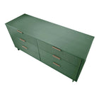 Manhattan Comfort Granville 55.04" Modern Double Wide Dresser - Sage Green-30 Day Limited Manufacturer's Warranty