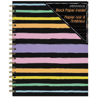 Merangue Letter Black Cover Coil Notebook -Spiral bound notebook