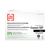 Tru Red Remanufactured Toner Cartridge - Canon 137 Black - Standard Yield-Yields up to 2,400 pages
