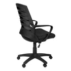 Monarch Specialties 7224 Multi-Position Office Chair - Black/Black Mesh-360-degree swivel seat and black 5-star base with hooded casters offer mobility, while an adjustable height mechanism with tilt-back/lock-in control allows the chair to be optimized for the sitter