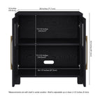 Hudson&Canal Holbrook 28"W Accent Cabinet - Black Grain-8
