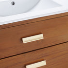 Modway Cassia 36" Bathroom Vanity - Natural/White-Ceramic Sink With Integrated Countertop