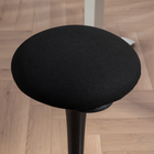 HOMCOM Standing Backless Wobble Stool Chair with Rocking Motion - Black-Supports up to 265 lbs (120 kg), accommodating various users