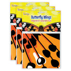 Insect Lore-3 Dress-Up Painted Lady Butterfly Wings - Pack of 3-Realistic butterfly patterns with bright printing on both sides