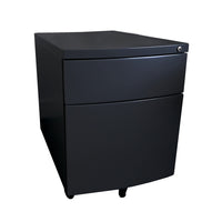 Heartwood Titan Metal Mobile Box/File Pedestal - Black-Box/File configuration for versatile storage