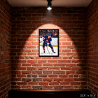 Frameworth Matthew Schaefer New York Islanders Portrait - Framed Canvas - 22.5" x 31.5"-Finished size measures approximately 22.5 inches by 31.5 inches and arrives ready to hang with all hardware included